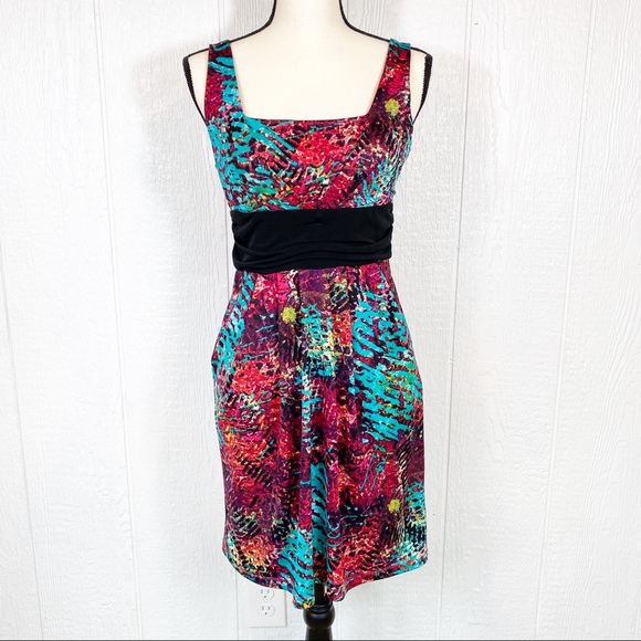 Wishes Wishes Wishes Dresses & Skirts - Wishes Wishes Wishes Colorful Square Neck Dress